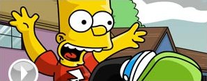 Bart Simpson Skateboarding